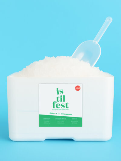 10kg knust is i termokasse med ske til fest